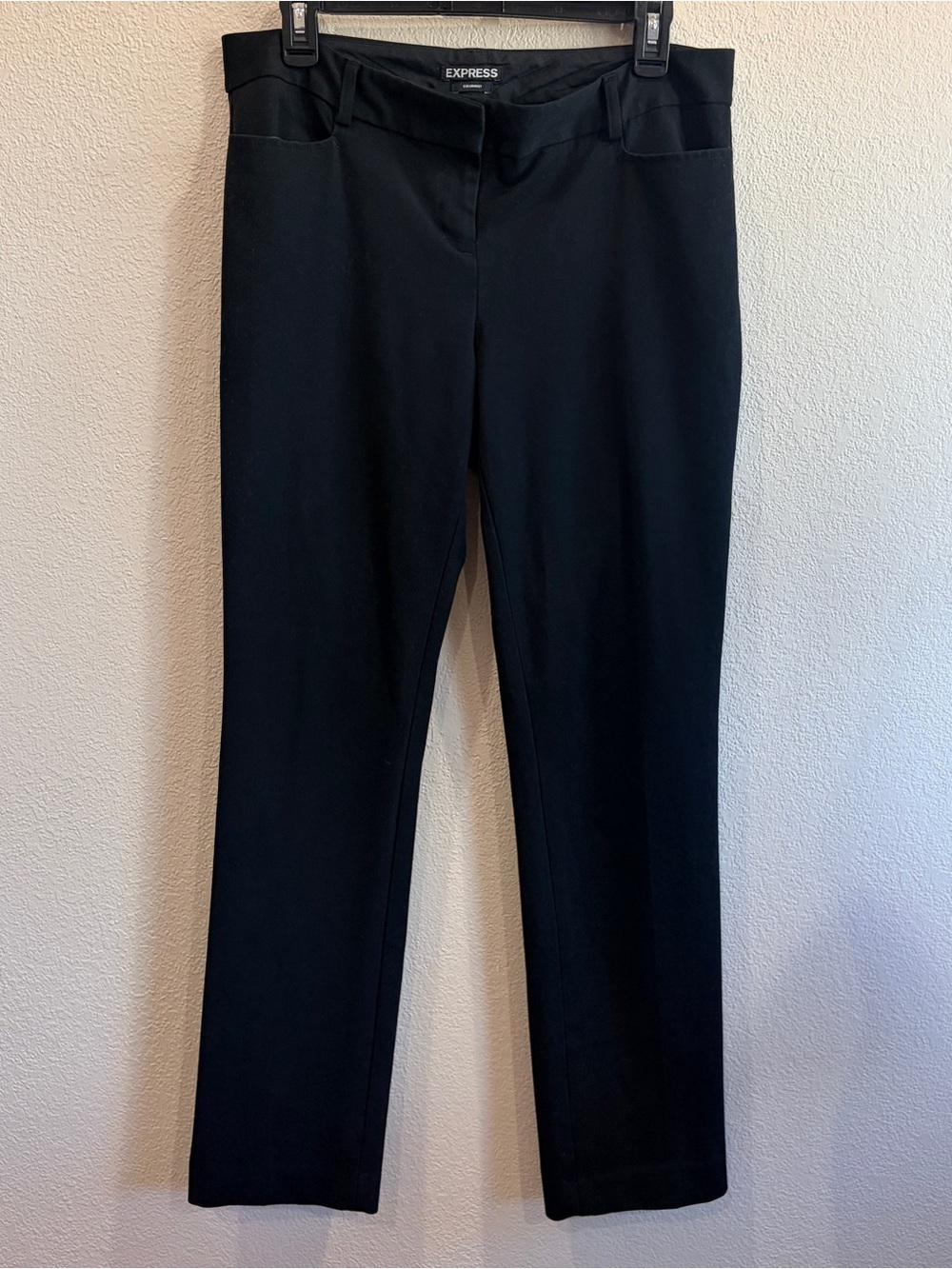 Express Black Straight-Leg Work Trousers